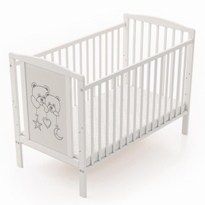 Łóżeczko dziecięce 60x120 z materacem – drewniana konstrukcja