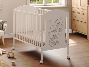 Łóżeczko niemowlęce 60x120 Hugo Nest wykonane z drewna bukowego
