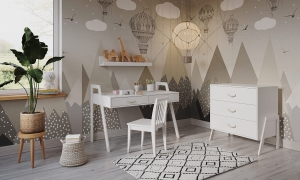 Minimalistyczny design komody Luna – klasyczna biel pasująca do każdego wnętrza.