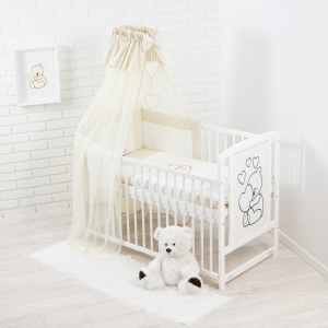 Pełny zestaw pościeli beżowej dla twojego dziecka