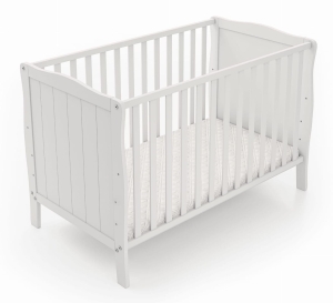 Białe bukowe łóżeczko firmy Amal - model Mavi